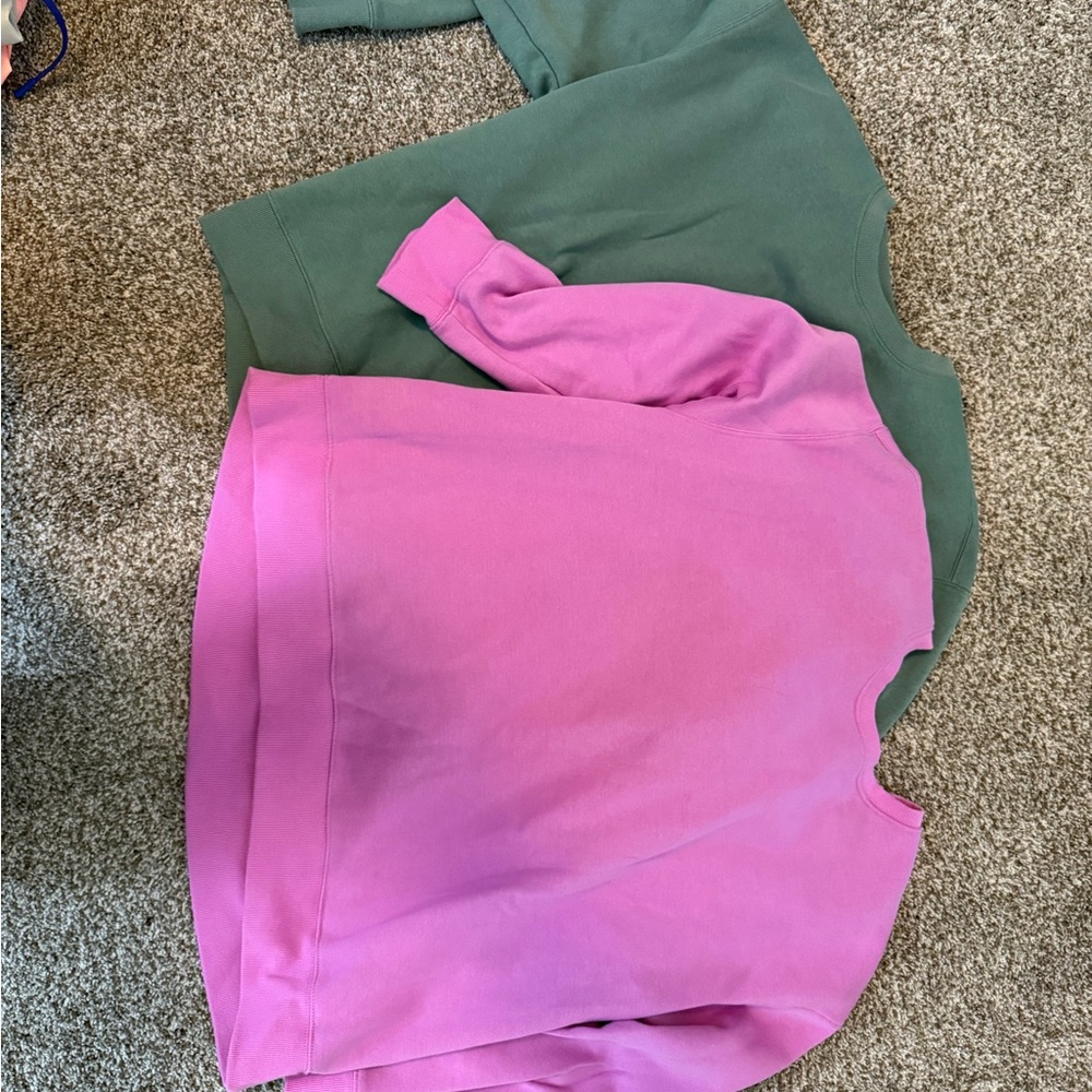 Athletic Works Pink and Green Sweatshirts